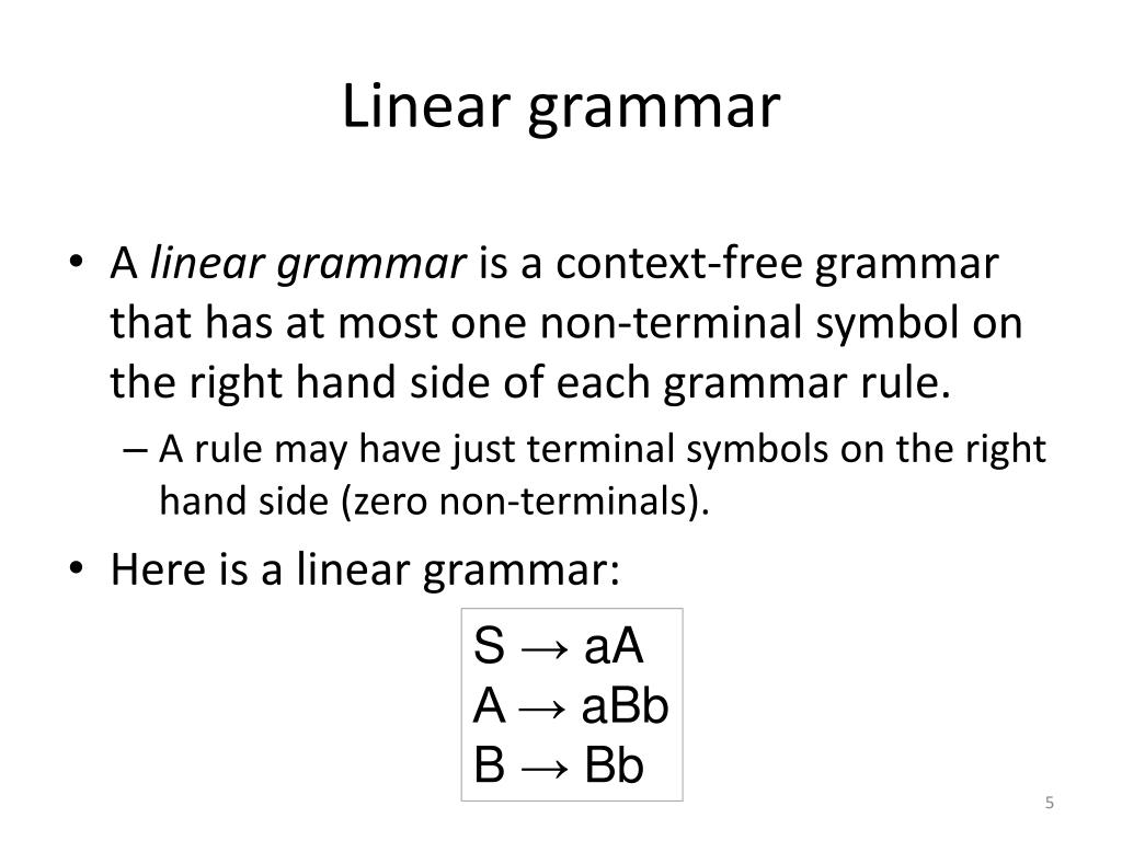 what is linear in english
