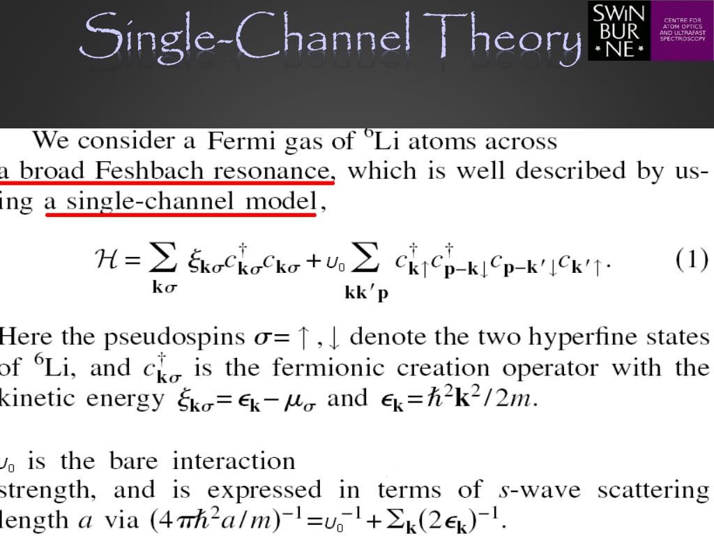 PPT - Universal Properties of a Strongly Interacting Fermi Gas Explored ...