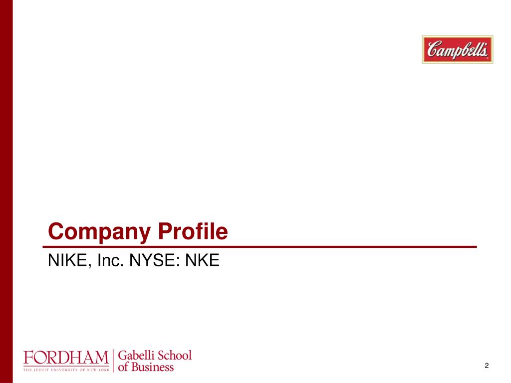 company profile nike