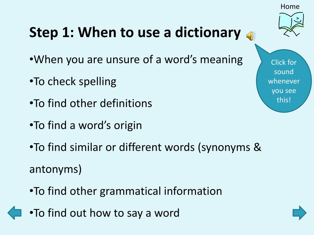 Antonyms Dictionary. How to use Dictionaries ppt. Types of Dictionaries ppt. Use a dictionary if necessary