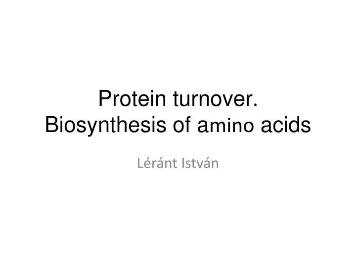 protein turnover in cancer