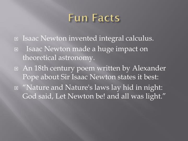 facts about isaac newton facts about isaac newton