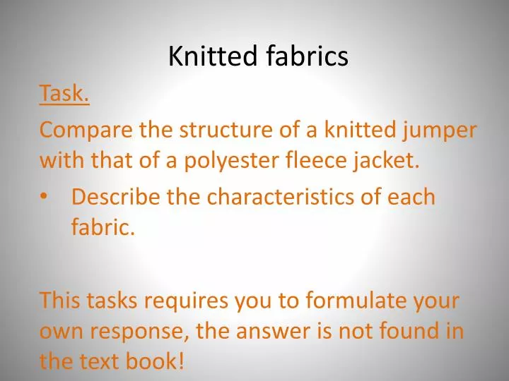 knitted fabrics n.