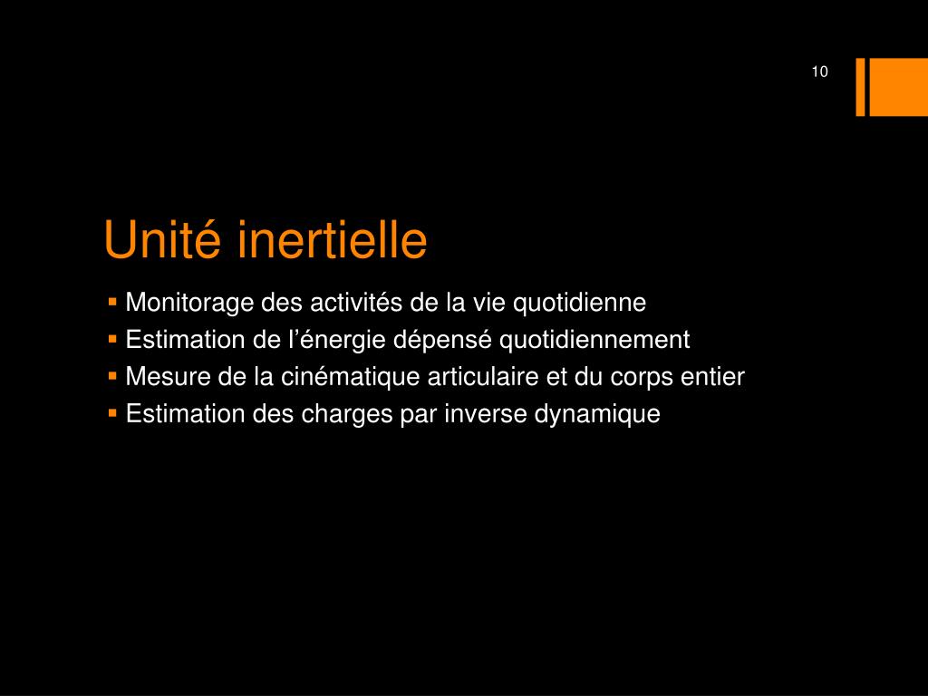 PPT - Les appareils de mesure inertielle dans l’analyse du mouvement ...