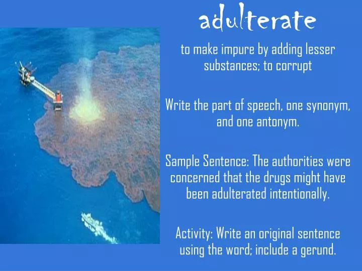 PPT - adulterate PowerPoint Presentation, free download - ID:2168269