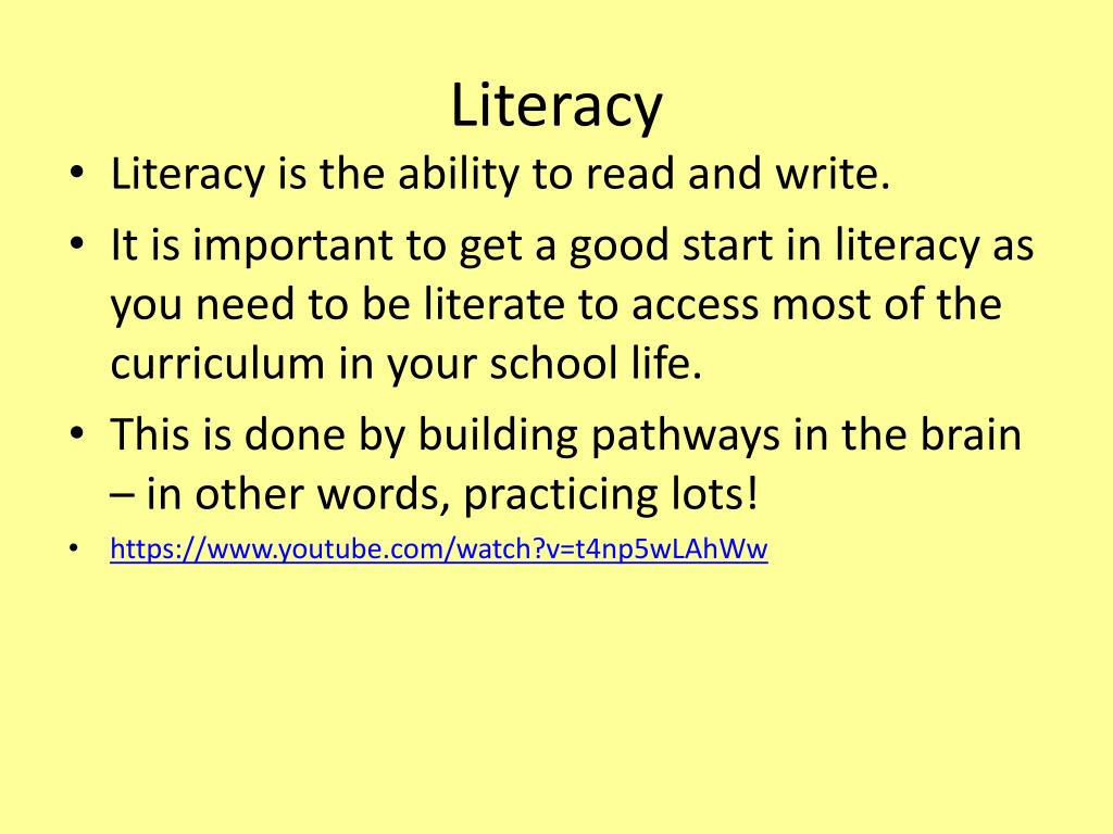 PPT - Literacy PowerPoint Presentation, free download - ID:2168948