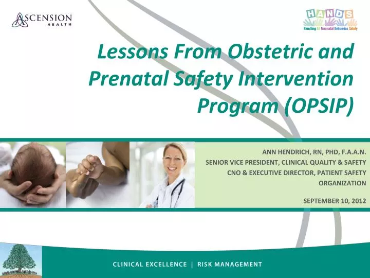 PPT Lessons From Obstetric and Prenatal Safety Intervention Program