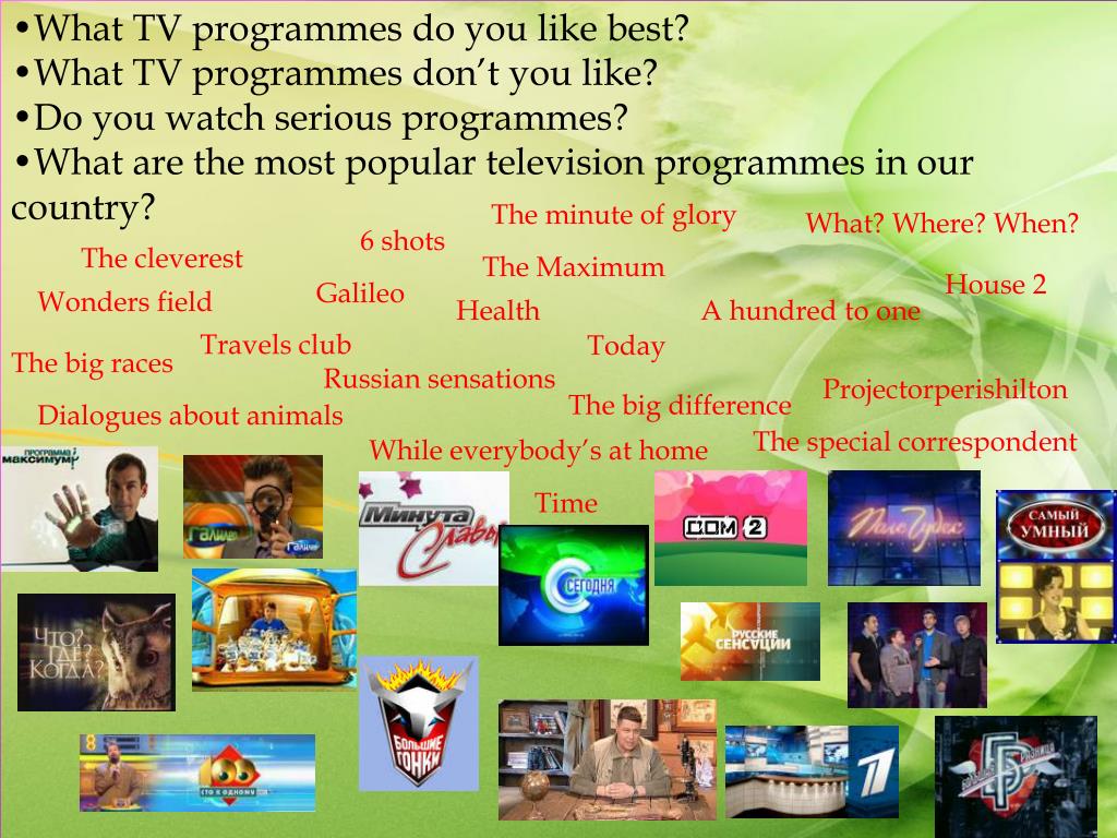 Tv programmes words