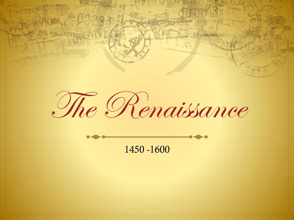 powerpoint presentation about renaissance