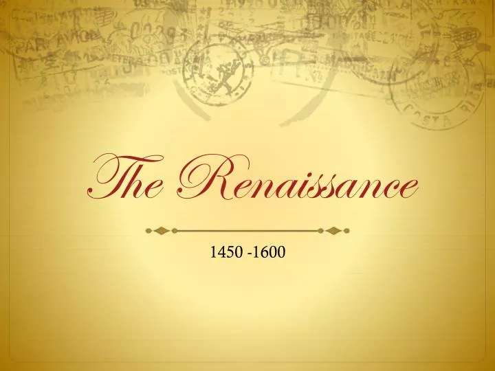 Ppt The Renaissance Powerpoint Presentation Free Download Id2169430