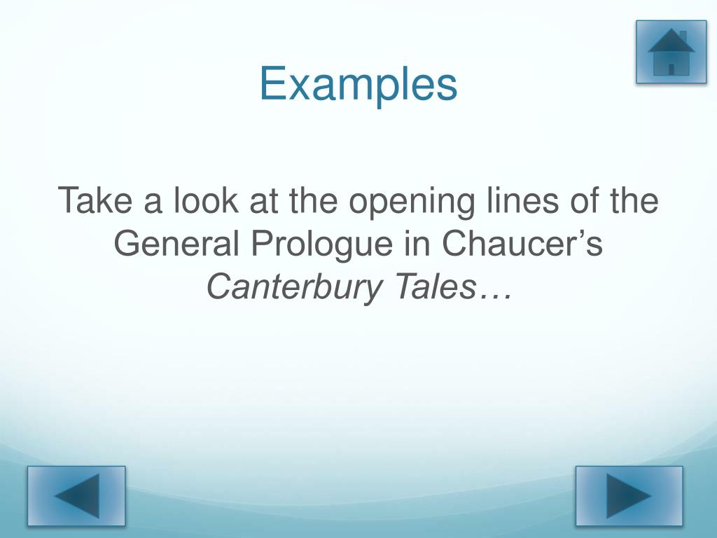 PPT Structure in The Canterbury Tales PowerPoint