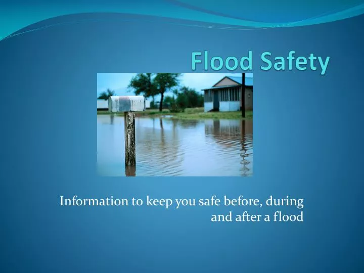 flood safety ppt presentation powerpoint