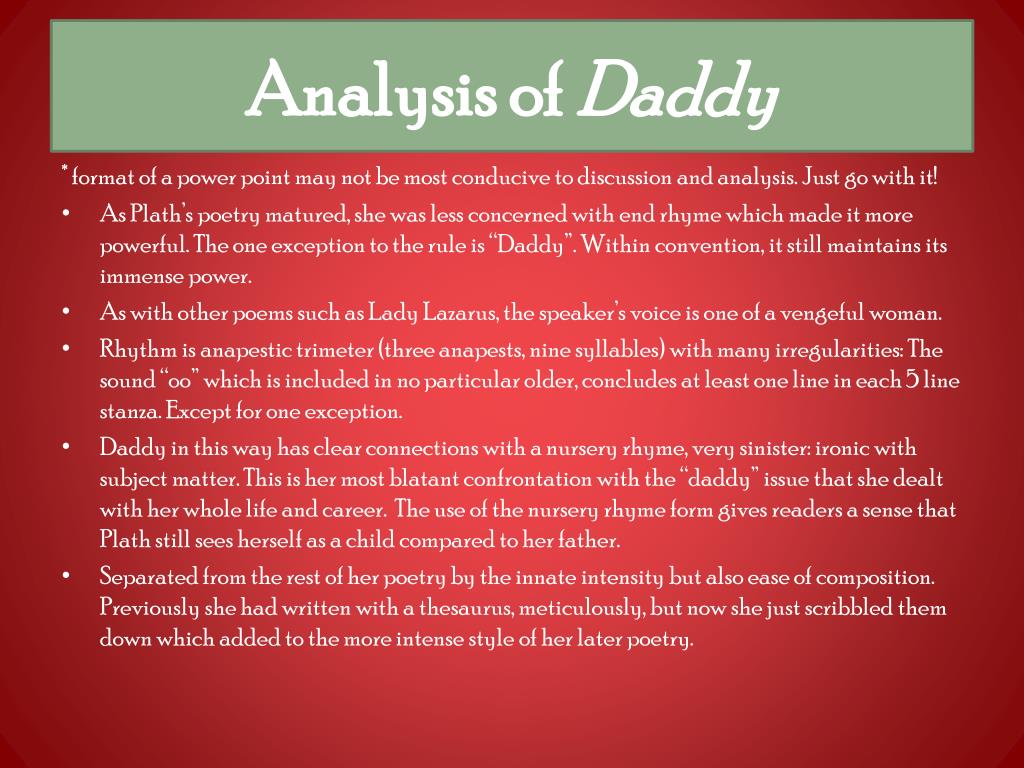 what does the poem daddy by sylvia plath mean