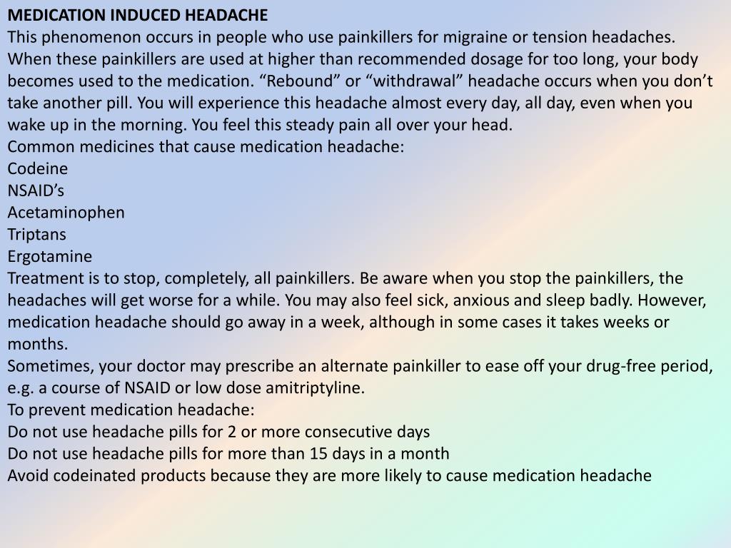 nortriptyline dosage for tension headaches