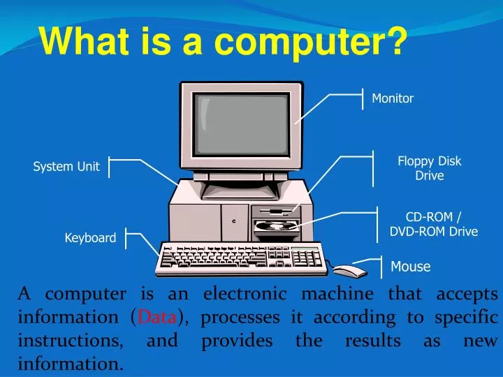 computer presentation in english