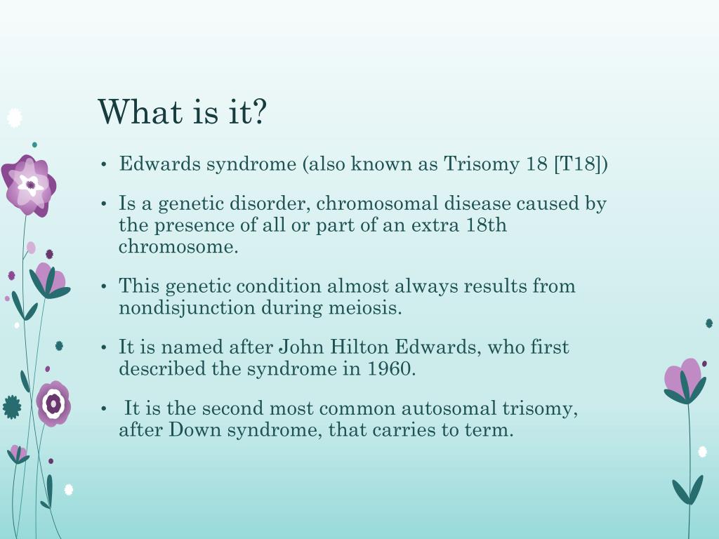 PPT Trisomy 18 PowerPoint Presentation Free Download ID 2170600 ppt-trisomy-18-powerpoint-presentation-free-download-id-2170600