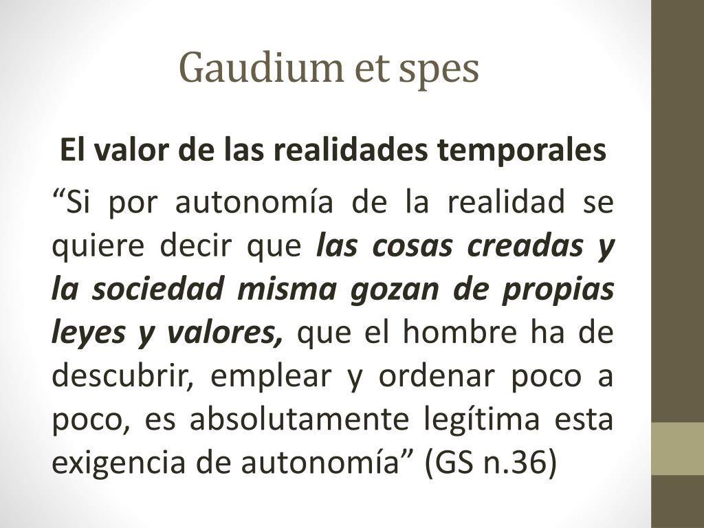 Constitución Gaudium et Spes - ppt descargar