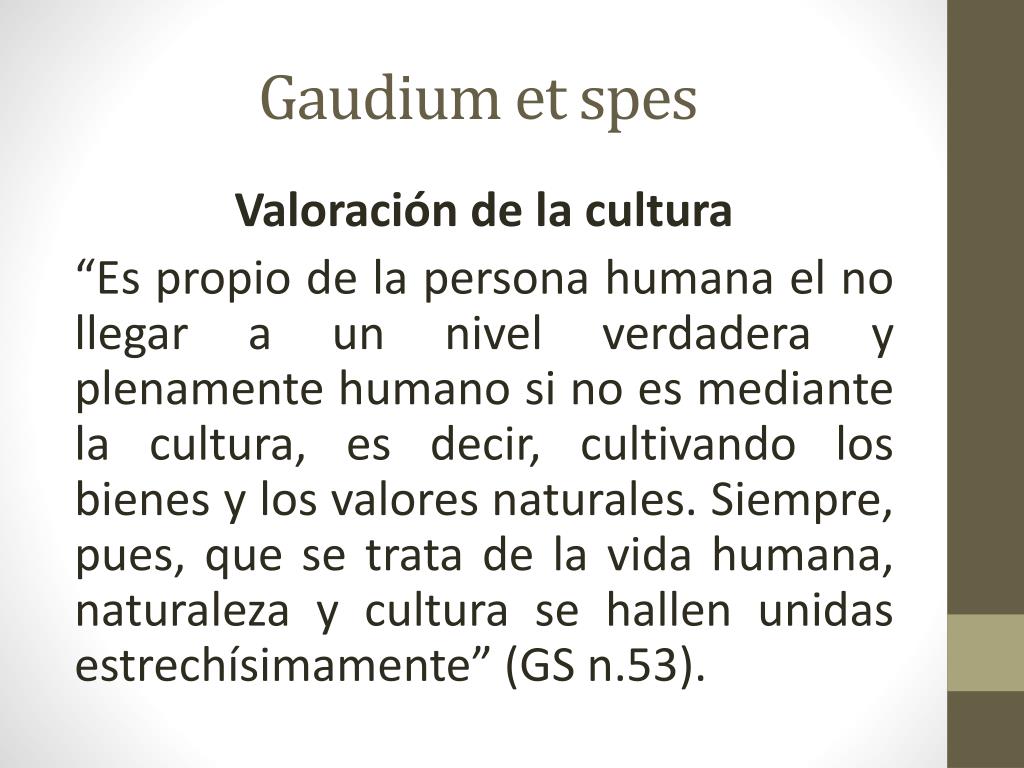 PPT - Constitución Gaudium et Spes PowerPoint Presentation, free download -  ID:1815500