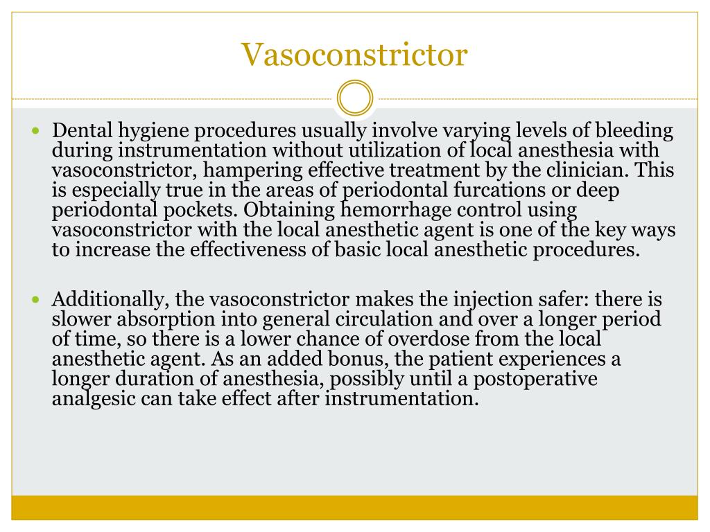 PPT Local Anesthetic for the Dental Hygienist PowerPoint Presentation
