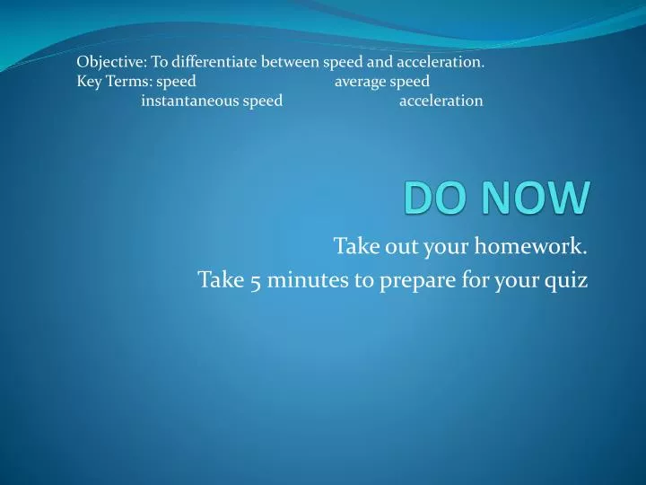PPT DO NOW PowerPoint Presentation, free download ID2171172