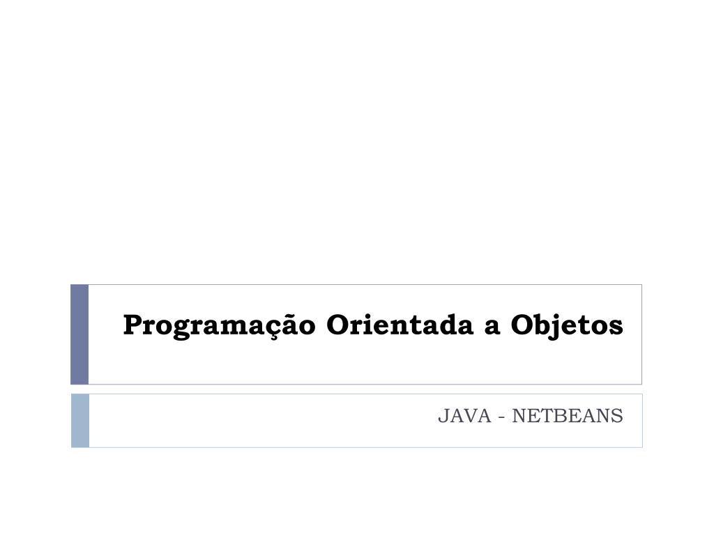 PDF) Programação Orientada a Objetos - JAVA