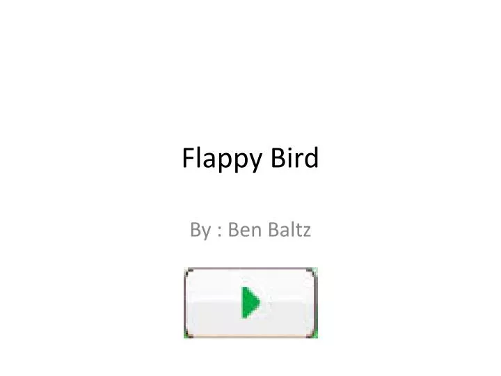 flappy bird n.