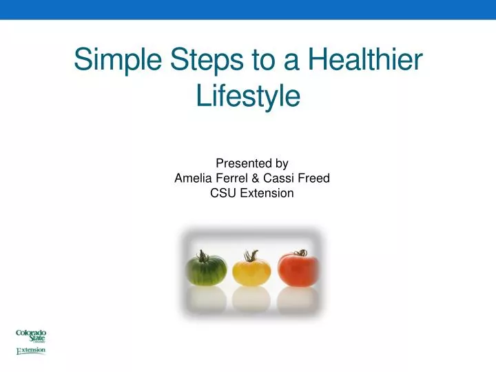 Ppt Simple Steps To A Healthier Lifestyle Powerpoint Presentation Free Download Id2173381 