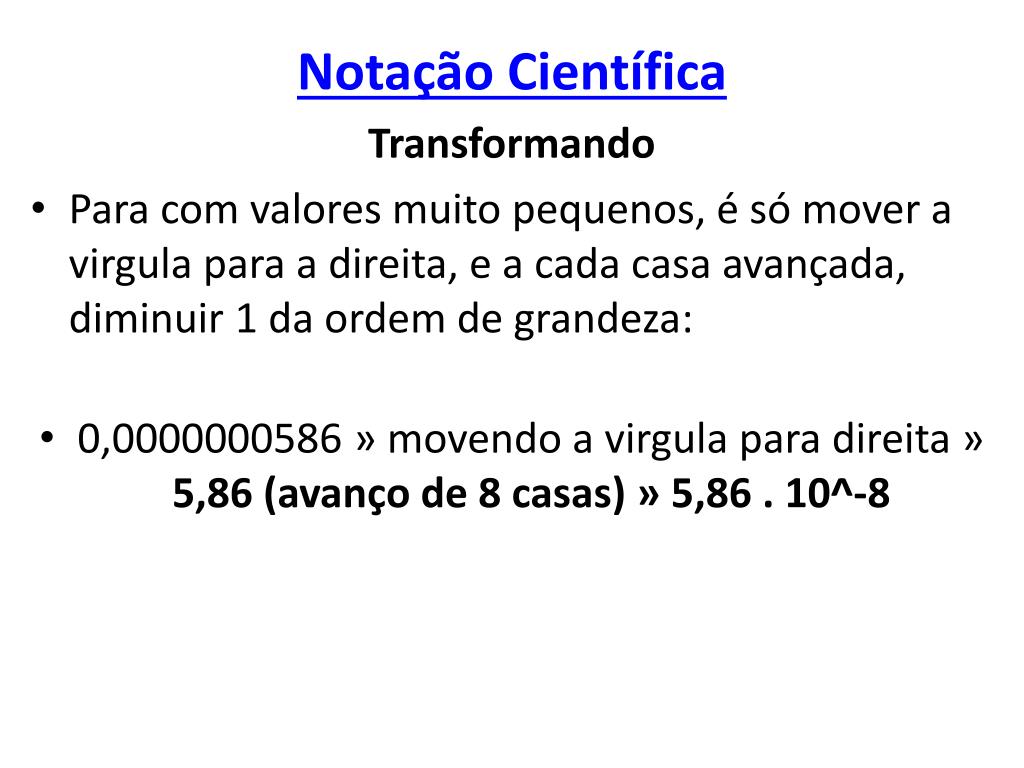 Artigos Científicos de Notação Científica - Revista Científica