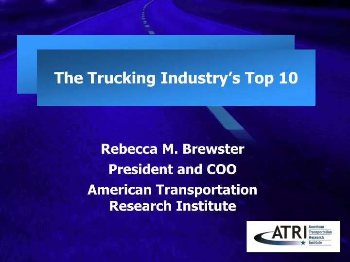 research paper trucking industry research paper trucking industry