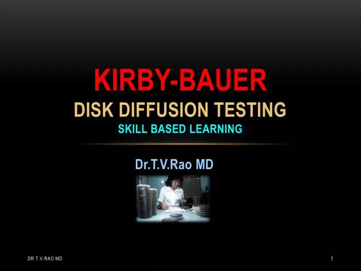 PPT KirbyBauer disk diffusion Testing skill based learning