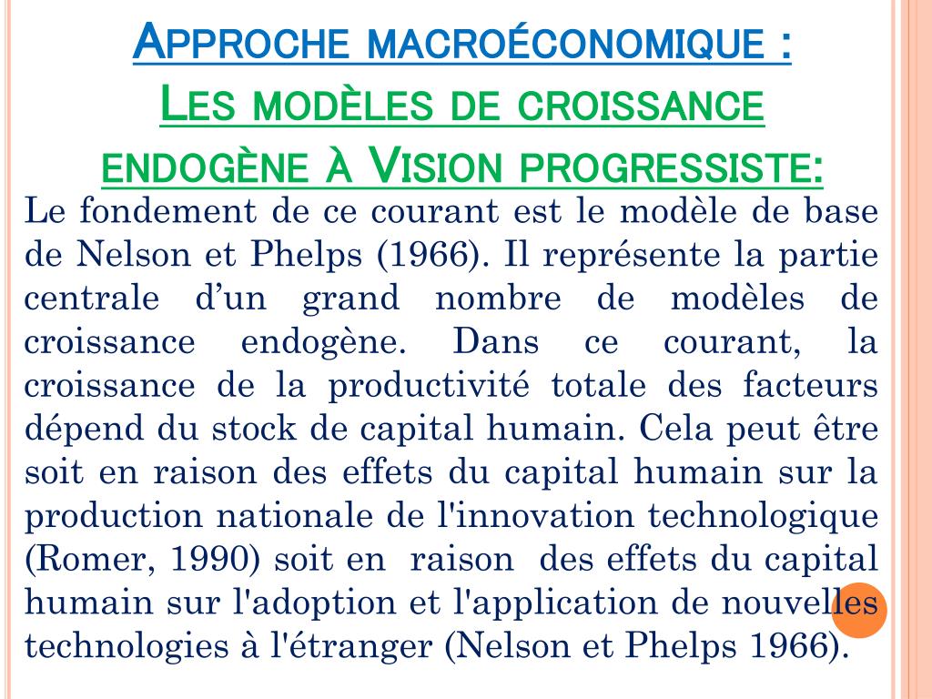 PPT - Croissance Economique PowerPoint Presentation, Free Download - ID ...