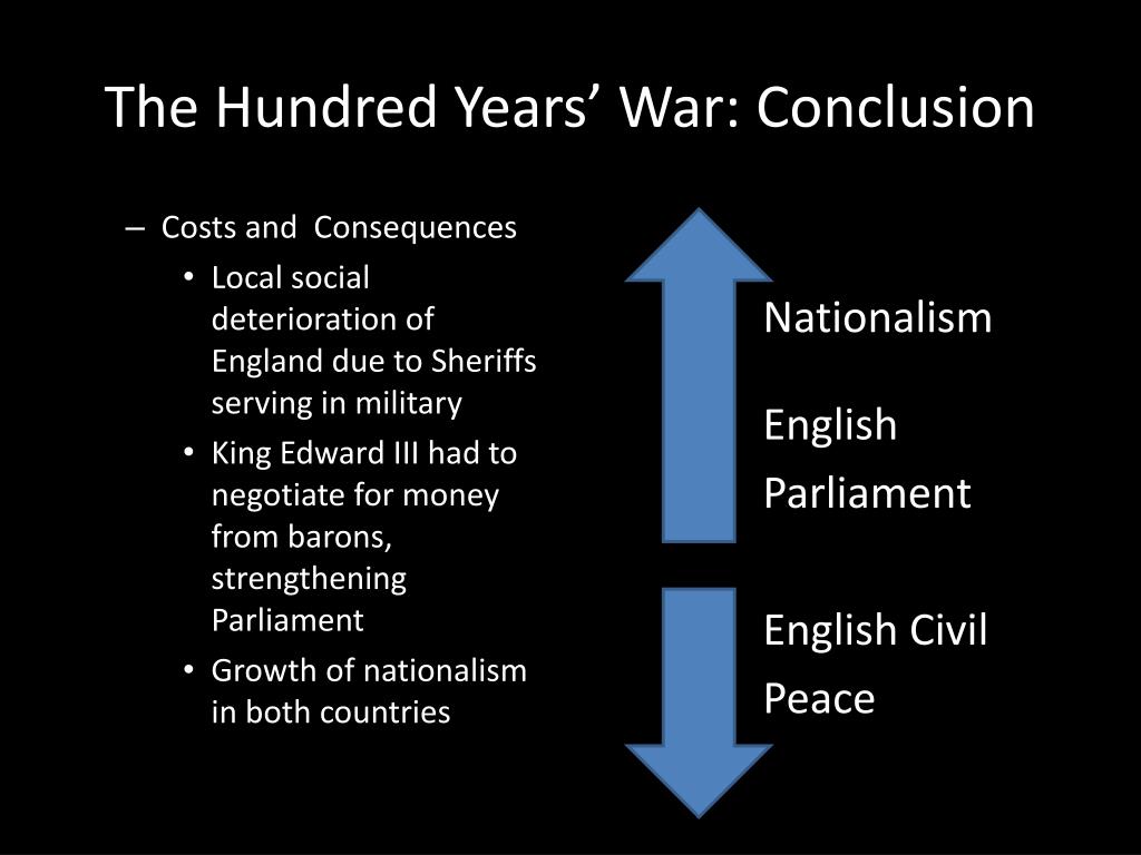 consequences of the hundred years war