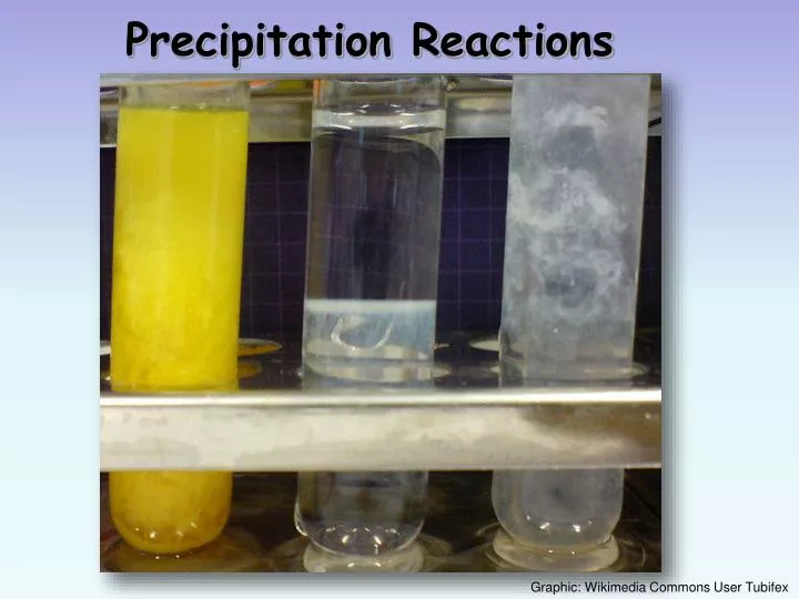 PPT Precipitation Reactions PowerPoint Presentation, free download