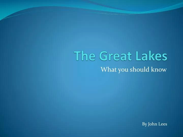 the great lakes n.