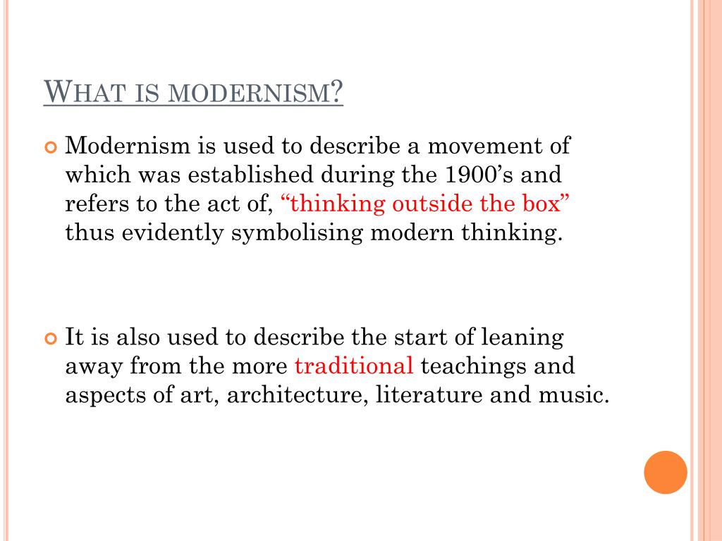 PPT Modernism (19141945) PowerPoint Presentation, free download ID