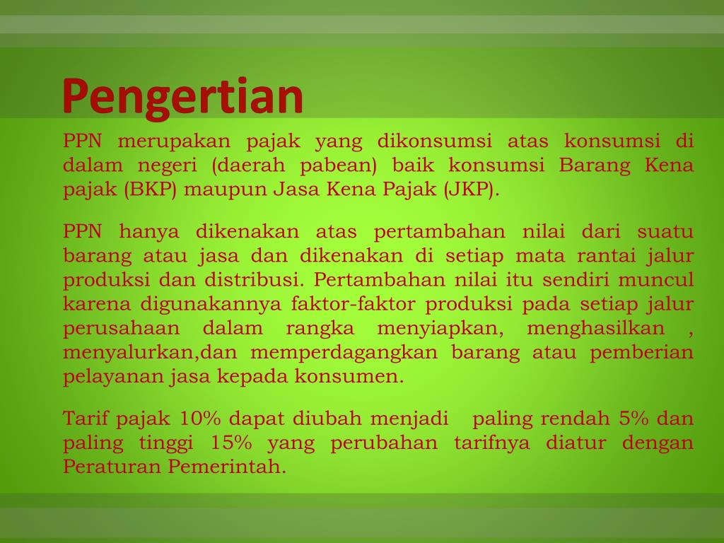 Ppt Pajak Pertambahan Nilai Powerpoint Presentation Free Download