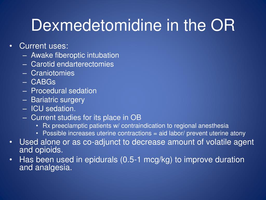 Dexmedetomidine Case Study