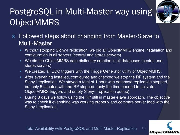 PPT - Total Availability with PostgreSQL and multi-master replication ...