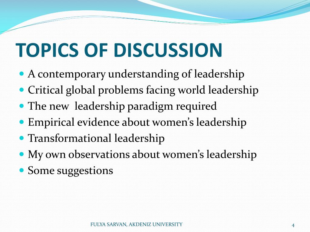 PPT - PERSPECTIVES FOR WOMEN’S LEADERSHIP IN THE 21ST CENTURY ...