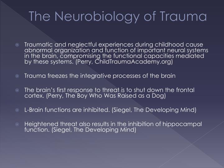 PPT - The Neurobiology Of Trauma PowerPoint Presentation - ID:2179604