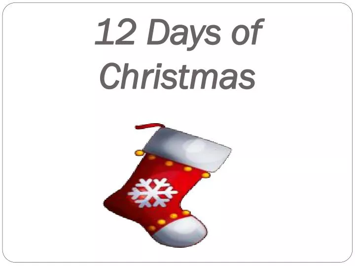 12 days of christmas n.