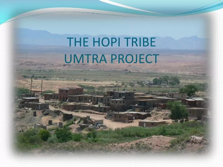 the hopi tribe umtra project n.