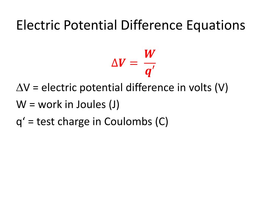 PPT Electric field, Electric Potential Difference and Capacitance