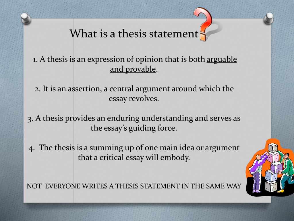 craft your thesis statement
