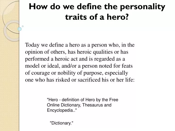 what is the definition of a hero