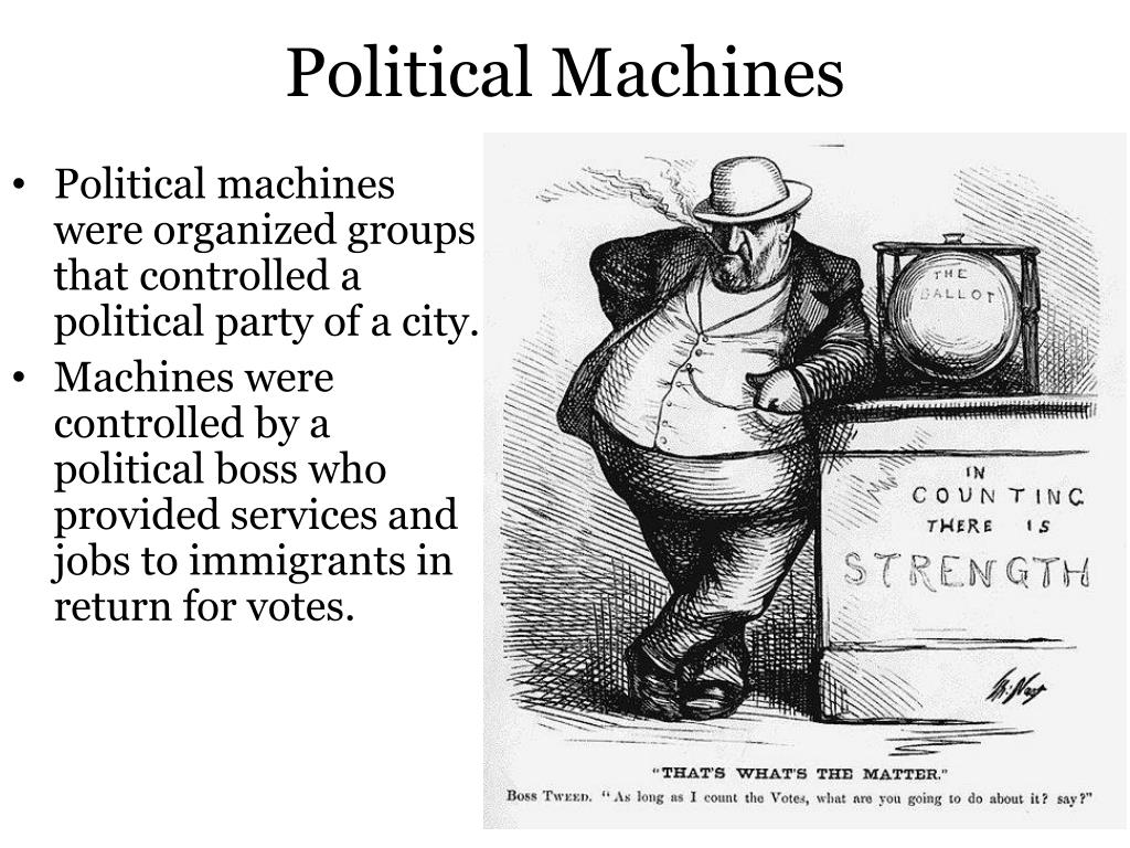 how did political machines help immigrants