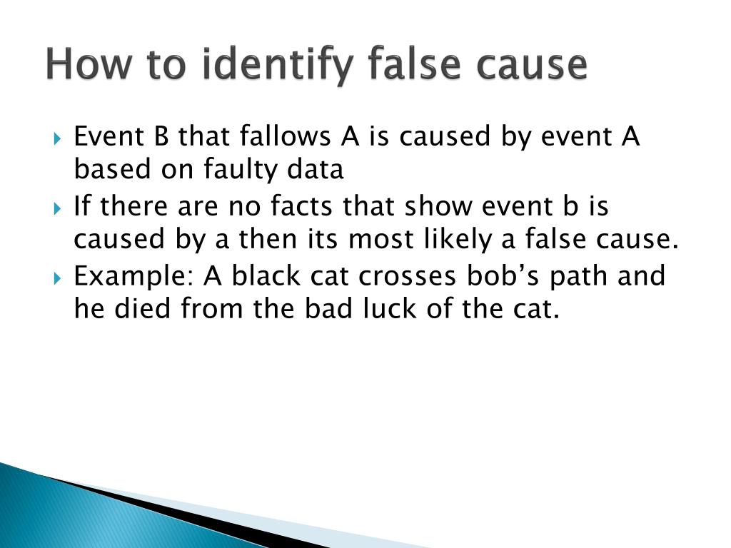 what is the fallacy of causation