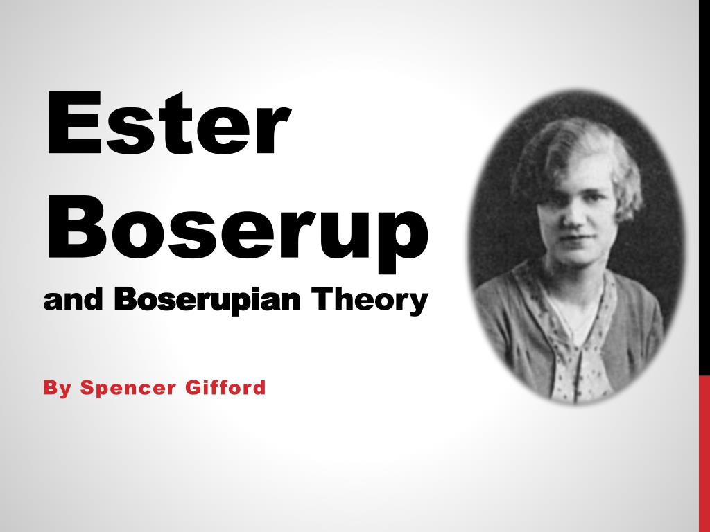 ester boserup thesis