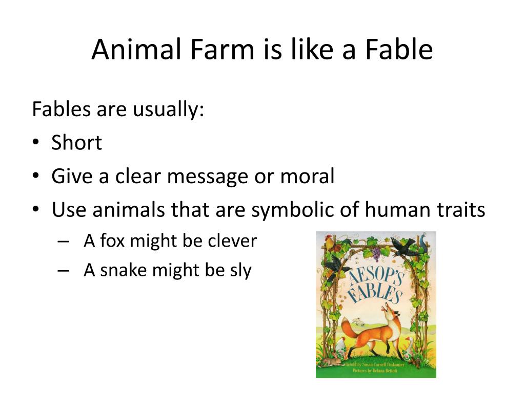 animal farm as a fable essay