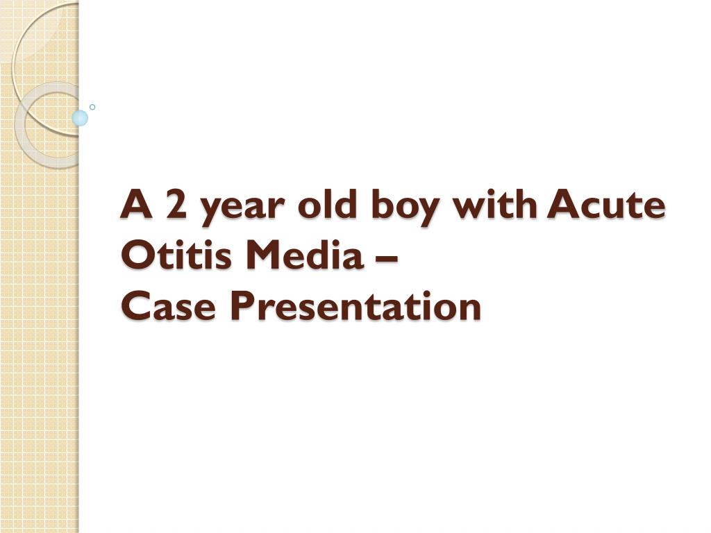 case study for otitis media